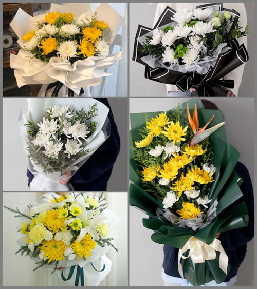 广西贵港覃塘区白事花束代送